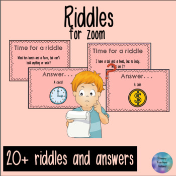 Preview of Riddles for zoom or the classroom