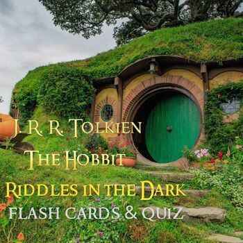 Preview of Riddles in the Dark Flash Cards & Quiz - The Hobbit - J. R. R. Tolkien
