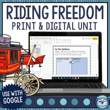 Preview of Riding Freedom Novel Study - Print and Digital