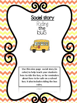 Riding the School Bus Social Story by Teaching Future Leaders