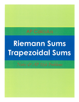 Preview of Riemann Sums & Trapezoidal Sums for AP Calculus