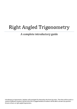 Preview of Right Angled Trigonometry