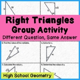 Right Triangle Practice - Group Practice Activity