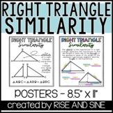 Right Triangle Similarity Posters