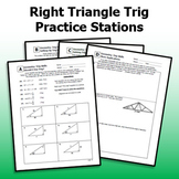 Right Triangle Trig: Differentiated Stations Skills Practice