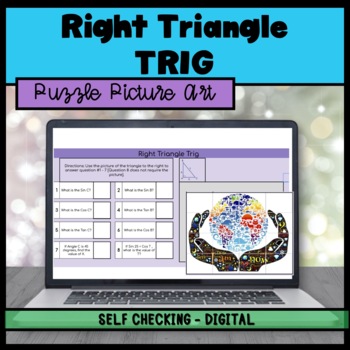 Preview of Right Triangle Trig Puzzle Picture