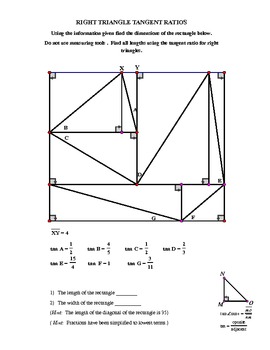 Preview of Right Triangle Trig Puzzler