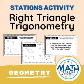 Preview of Right Triangle Trig Stations Activity