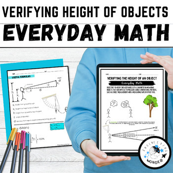 Preview of Right Triangle Trig, Trig Ratios, Trigonometry, Everyday Math, Hands-on Activity