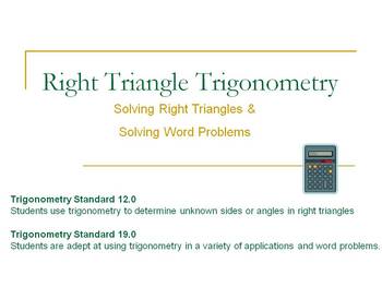 Preview of Right Triangle Trigonometry