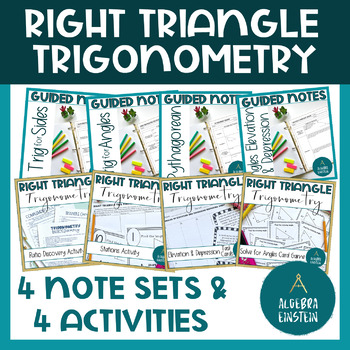 Preview of Right Triangle Trigonometry Guided Notes & Activities