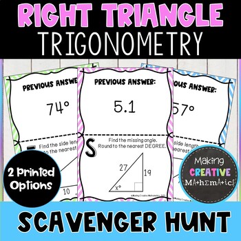 Preview of Right Triangle Trigonometry Activity