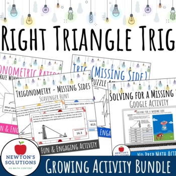 Preview of Right Triangle Trigonometry Activity Bundle