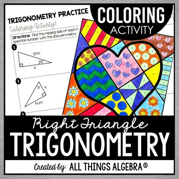 Preview of Right Triangle Trigonometry | Coloring Activity