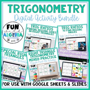 Preview of Right Triangle Trigonometry Digital Activity Bundle