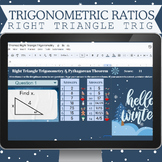 Right Triangle Trigonometry Digital Task Cards |Self-Check
