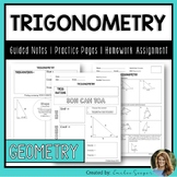 Right Triangle Trigonometry - Guided Notes | Practice Work
