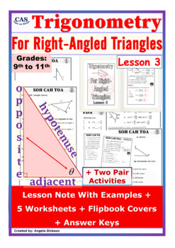 Preview of Right Triangle Trigonometry Lesson 3 | SOH CAH TOA | Trigonometric Ratios