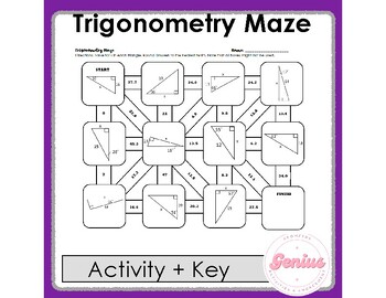 Preview of Right Triangle Trigonometry Maze