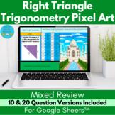 Right Triangle Trigonometry Pixel Art | Mixed Review