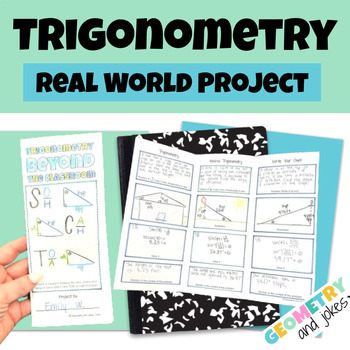 Preview of Right Triangle Trigonometry Real World Geometry Brochure Project