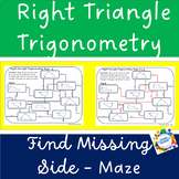 Right Triangle Trigonometry (SOH CAH TOA) find missing sid