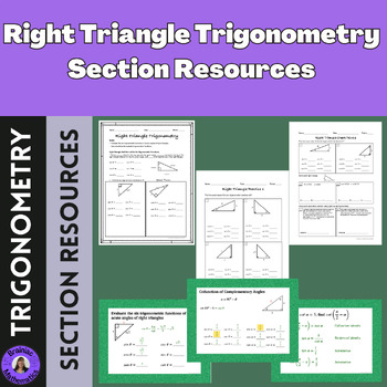 Preview of Right Triangle Trigonometry Section Resources