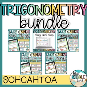 Preview of Right Triangle Trigonometry SOHCAHTOA Activities Bundle