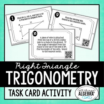 Preview of Right Triangle Trigonometry | Task Cards