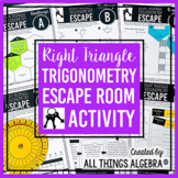 Right Triangle Trigonometry Unit Review | Escape Room Activity