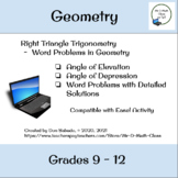Right Triangle Trigonometry word problems (Geometry); Comp