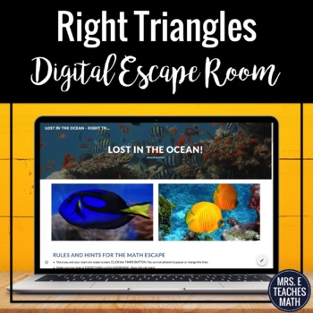 Preview of Right Triangles Digital Escape Room