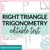 Right Triangles Test and Study Guide