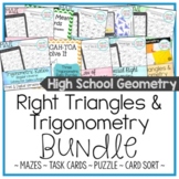 Right Triangles & Trigonometry Activity Bundle