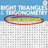 Right Triangles & Trigonometry Word Search Activity