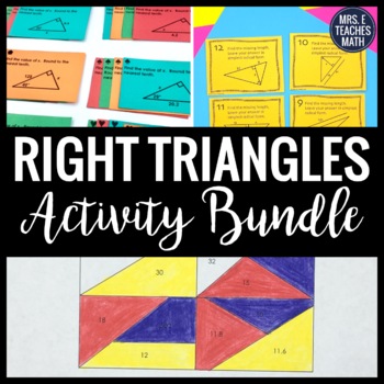 Preview of Right Triangles Activity Bundle