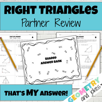 Preview of Right Triangles Unit Review Test Prep Geometry