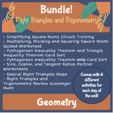 Right Triangles and Trigonometry Activity Bundle