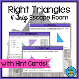 Right Triangles and Trigonometry Escape Room Activity (Dig