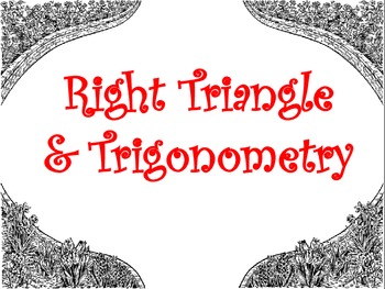 Preview of Right Triangles and Trigonometry Posters