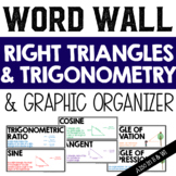 Right Triangles and Trigonometry Vocabulary Word Wall & Gr