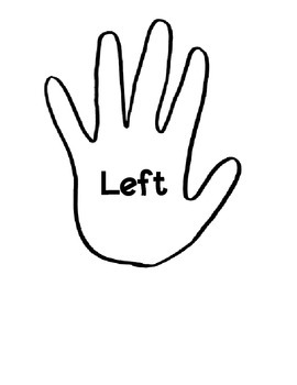 Preview of Right and Left Hand Printables