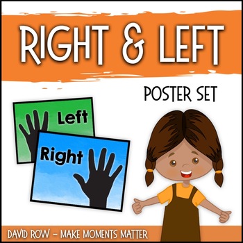 Preview of Right Hand and Left Posters to help students remember directions