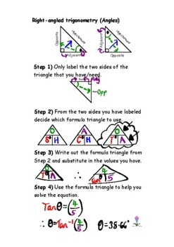 Preview of Right-angled Trigonometry worked example - Calculating angles