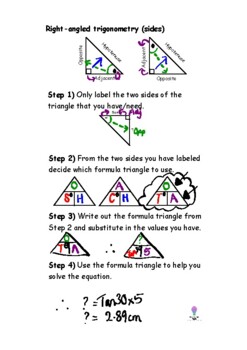 Preview of Right-angled Trigonometry worked examples - Calculating a side