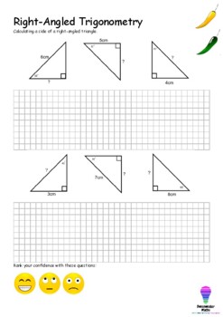 Preview of Right-angled Trigonometry worksheet