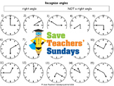 Right Angles Worksheets (3 levels of difficulty)