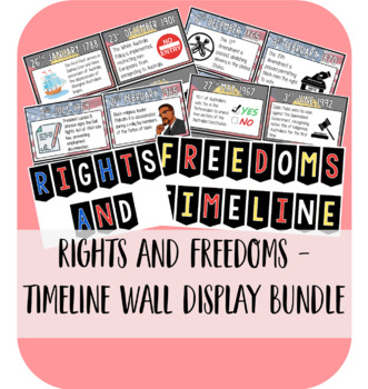 Preview of Rights and Freedoms - Timeline Wall Display Bundle