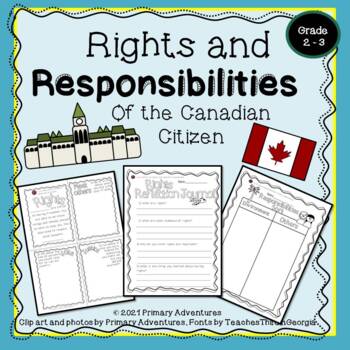 Preview of Rights and Responsibilities Canadian Citizen Grade 2 / 3