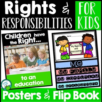 Preview of Rights and Responsibilities for Children - Posters and Activities